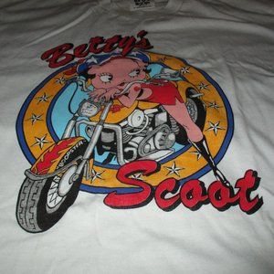 Betty Boop Scoot Woman Size XL Screen Printed T-Shirt